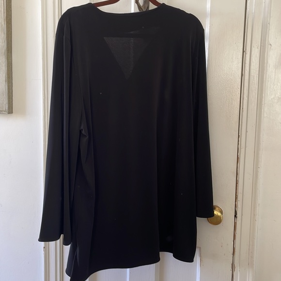 Lauren, Ralph Lauren split top in black - Picture 4 of 6